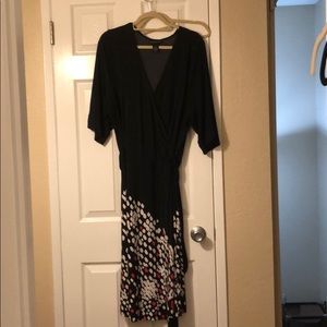 Black tie back dress